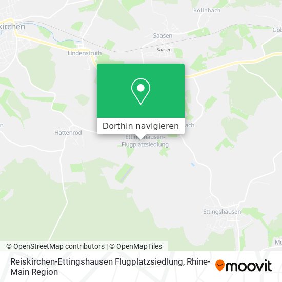 Reiskirchen-Ettingshausen Flugplatzsiedlung Karte
