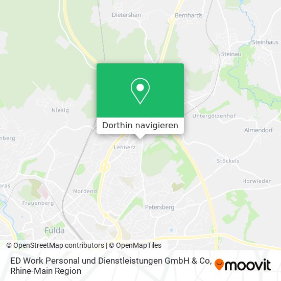 ED Work Personal und Dienstleistungen GmbH & Co Karte