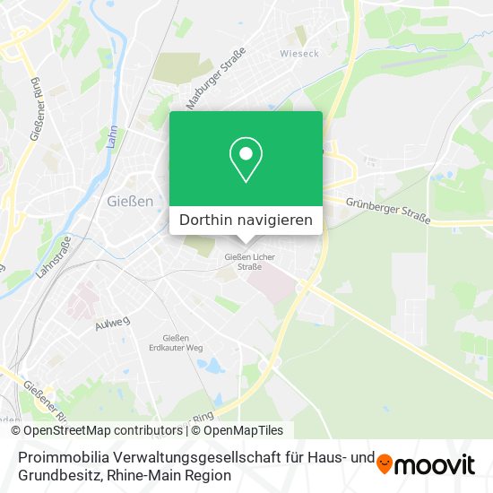 Proimmobilia Verwaltungsgesellschaft für Haus- und Grundbesitz Karte