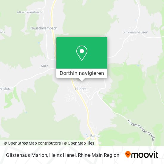 Gästehaus Marion, Heinz Hanel Karte