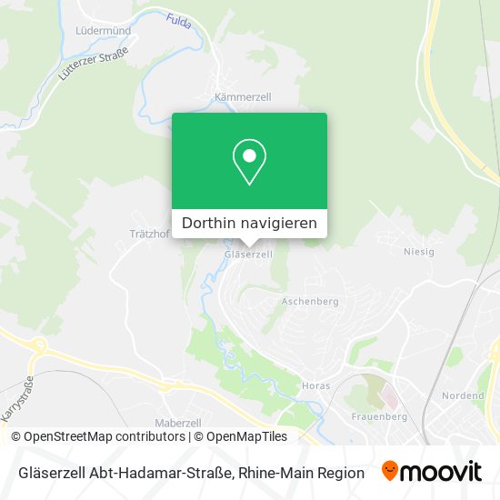 Gläserzell Abt-Hadamar-Straße Karte