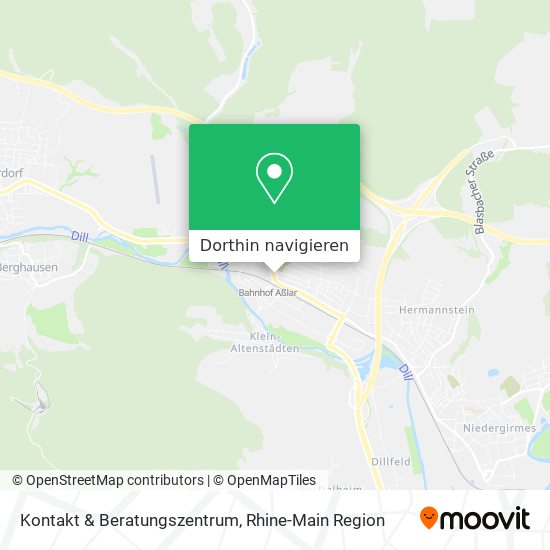 Kontakt & Beratungszentrum Karte