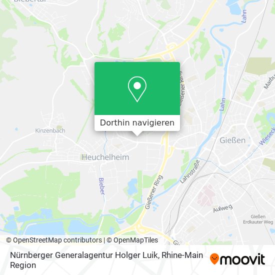 Nürnberger Generalagentur Holger Luik Karte