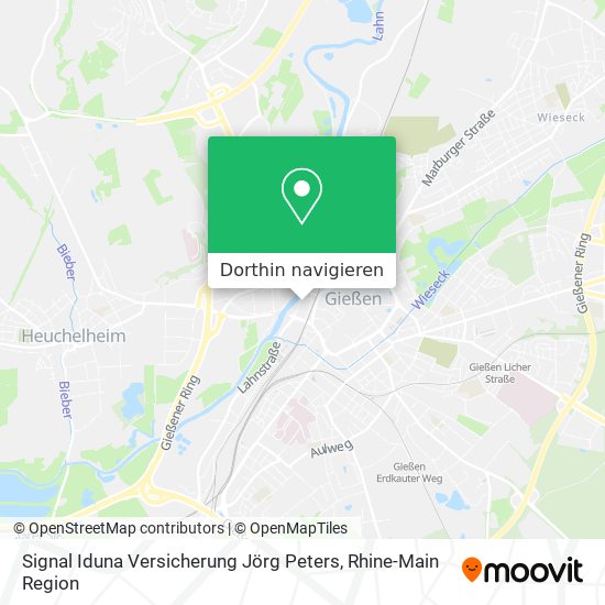 Signal Iduna Versicherung Jörg Peters Karte