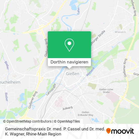 Gemeinschaftspraxis Dr. med. P. Cassel und Dr. med. K. Wagner Karte