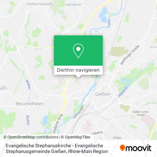 Evangelische Stephanuskirche - Evangelische Stephanusgemeinde Gießen Karte