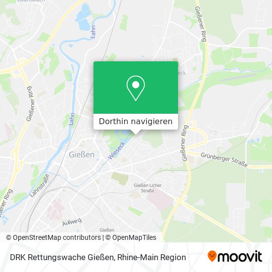 DRK Rettungswache Gießen Karte