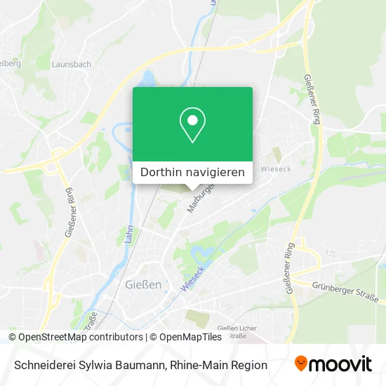 Schneiderei Sylwia Baumann Karte