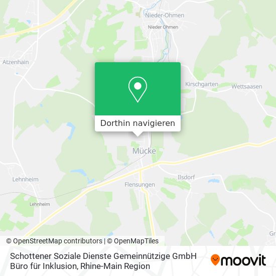 Schottener Soziale Dienste Gemeinnützige GmbH Büro für Inklusion Karte