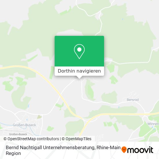 Bernd Nachtigall Unternehmensberatung Karte