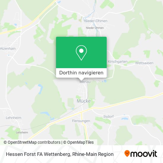 Hessen Forst FA Wettenberg Karte