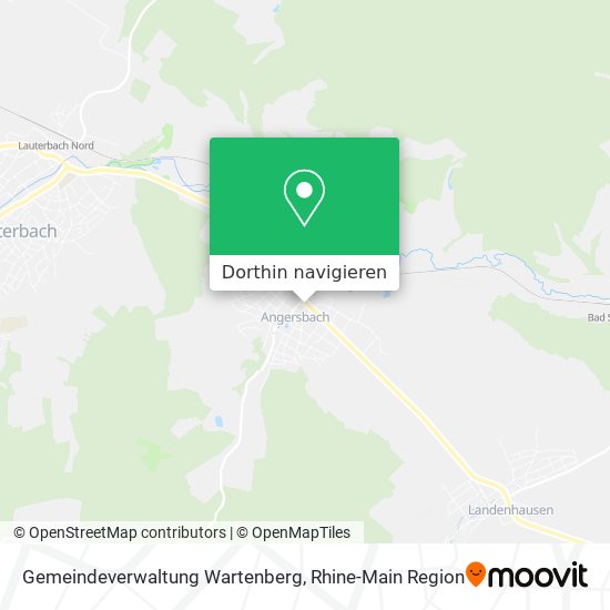 Gemeindeverwaltung Wartenberg Karte