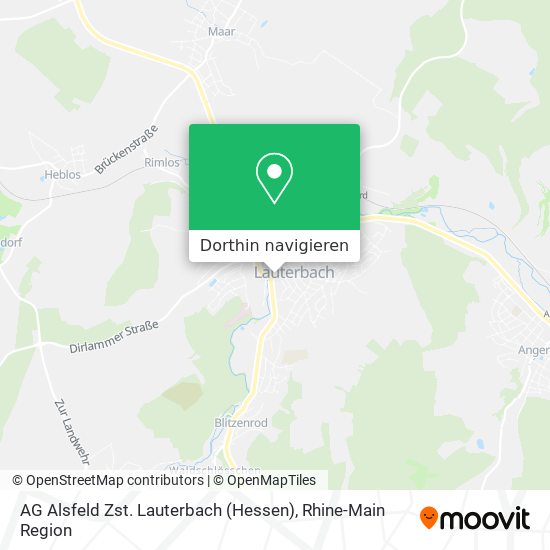 AG Alsfeld Zst. Lauterbach (Hessen) Karte