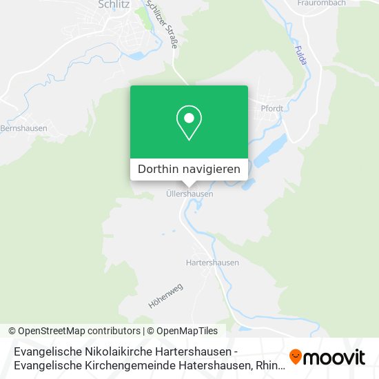 Evangelische Nikolaikirche Hartershausen - Evangelische Kirchengemeinde Hatershausen Karte