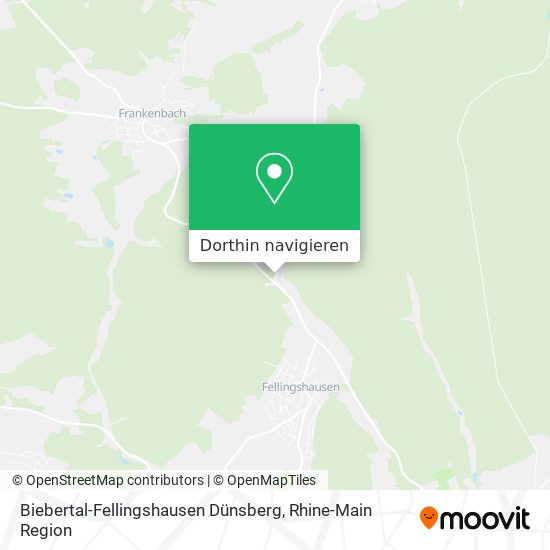 Biebertal-Fellingshausen Dünsberg Karte