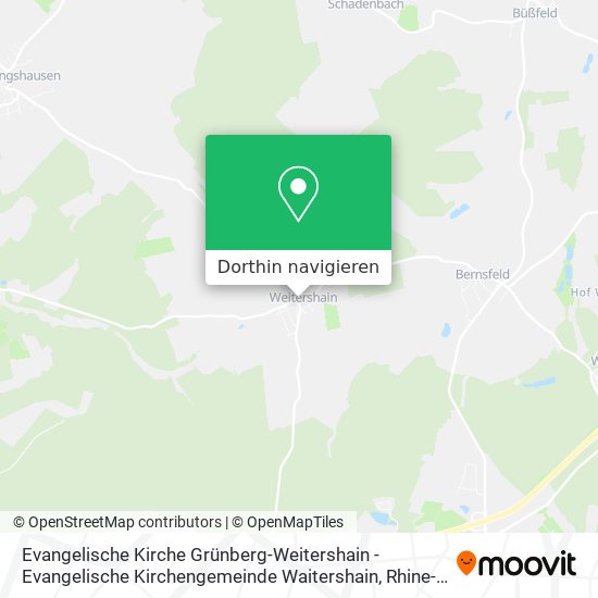 Evangelische Kirche Grünberg-Weitershain - Evangelische Kirchengemeinde Waitershain Karte