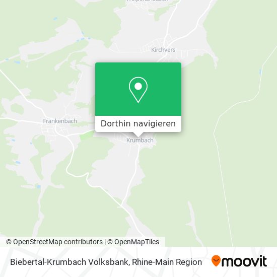 Biebertal-Krumbach Volksbank Karte