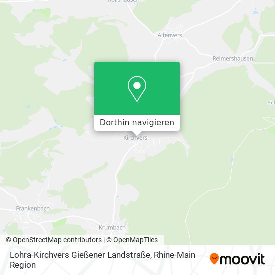 Lohra-Kirchvers Gießener Landstraße Karte