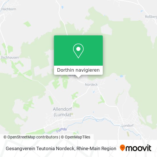 Gesangverein Teutonia Nordeck Karte