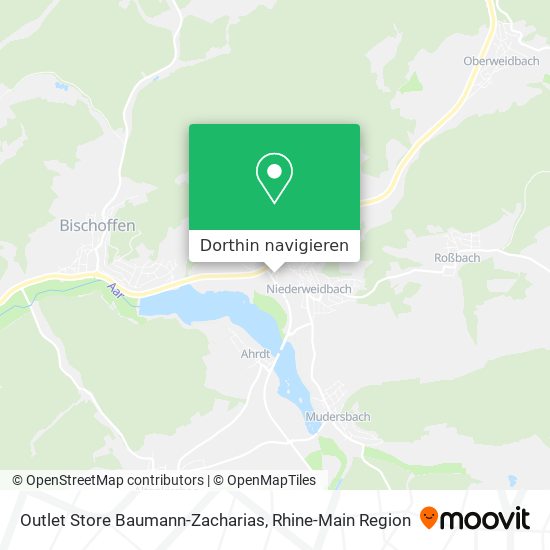 Outlet Store Baumann-Zacharias Karte