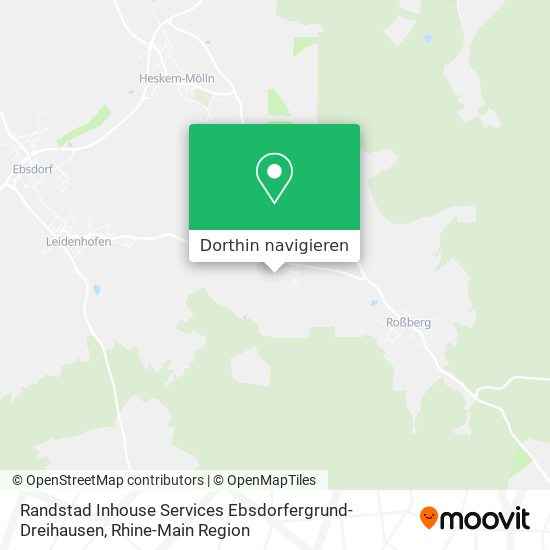 Randstad Inhouse Services Ebsdorfergrund-Dreihausen Karte