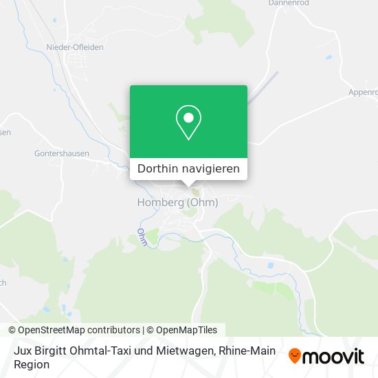 Jux Birgitt Ohmtal-Taxi und Mietwagen Karte