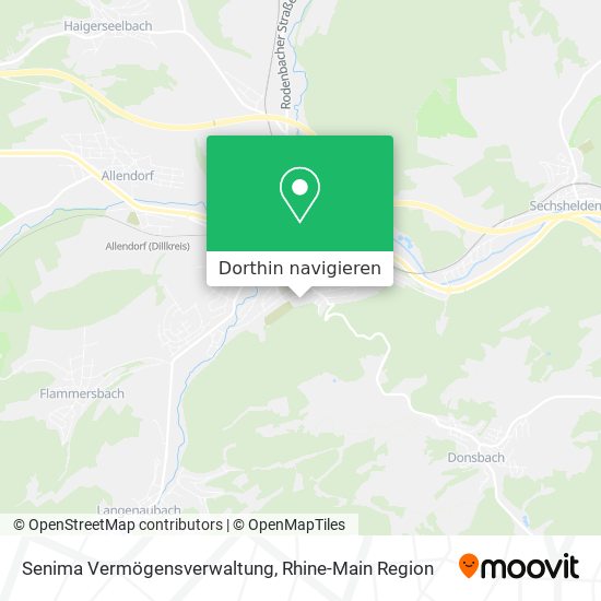 Senima Vermögensverwaltung Karte