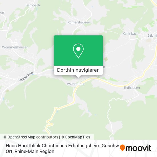 Haus Hardtblick Christliches Erholungsheim Geschw. Ort Karte