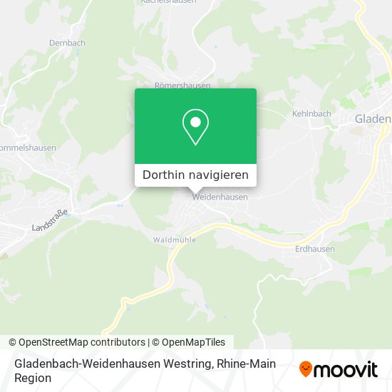 Gladenbach-Weidenhausen Westring Karte
