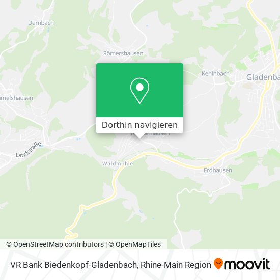 VR Bank Biedenkopf-Gladenbach Karte