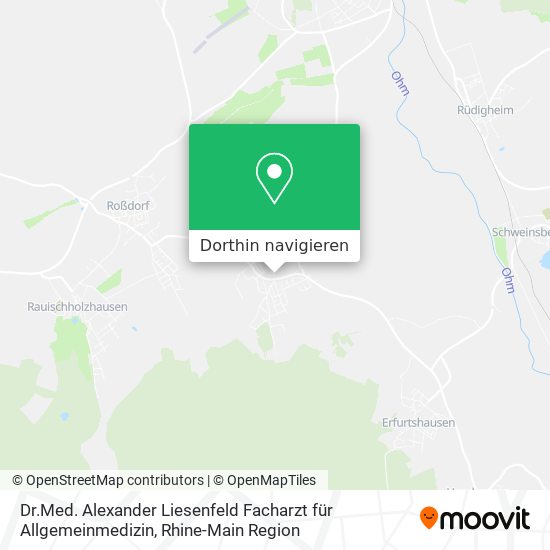 Dr.Med. Alexander Liesenfeld Facharzt für Allgemeinmedizin Karte