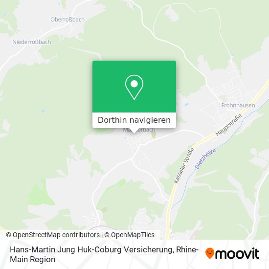 Hans-Martin Jung Huk-Coburg Versicherung Karte