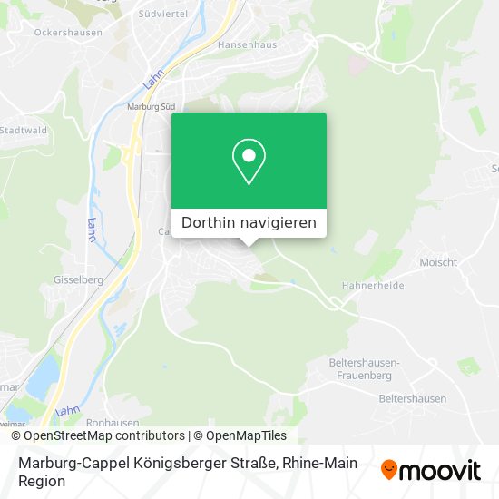 Marburg-Cappel Königsberger Straße Karte