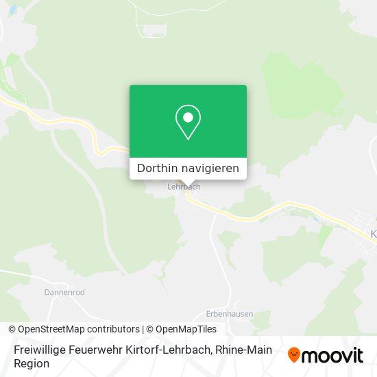 Freiwillige Feuerwehr Kirtorf-Lehrbach Karte