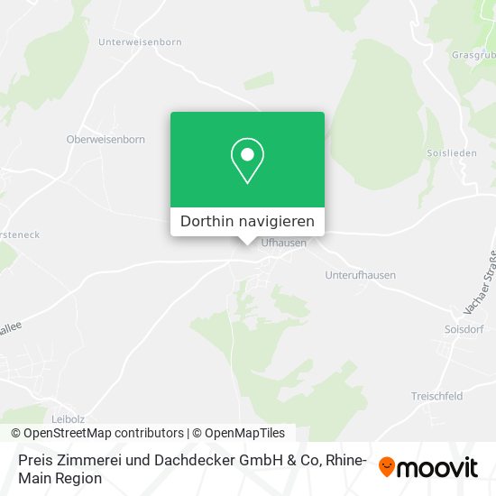 Preis Zimmerei und Dachdecker GmbH & Co Karte