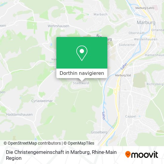Die Christengemeinschaft in Marburg Karte