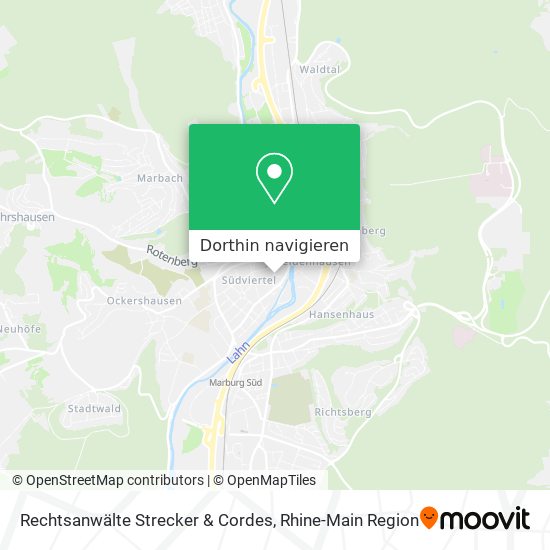Rechtsanwälte Strecker & Cordes Karte