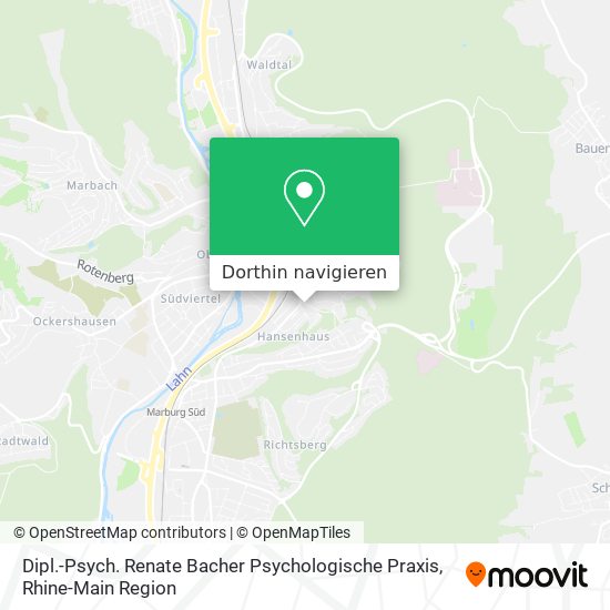 Dipl.-Psych. Renate Bacher Psychologische Praxis Karte