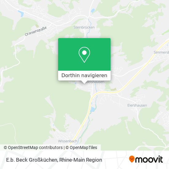 E.b. Beck Großküchen Karte