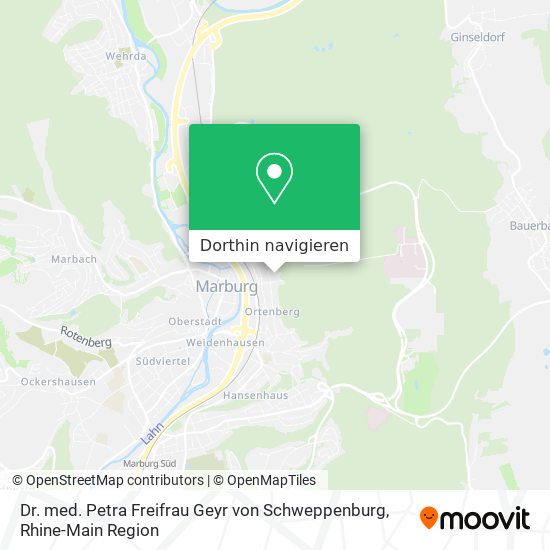 Dr. med. Petra Freifrau Geyr von Schweppenburg Karte