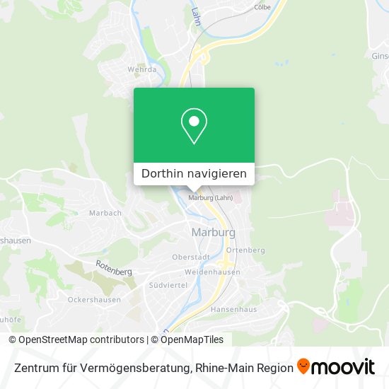 Zentrum für Vermögensberatung Karte