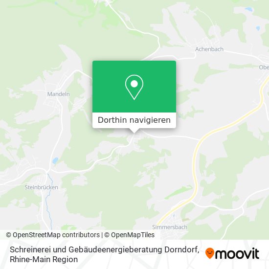 Schreinerei und Gebäudeenergieberatung Dorndorf Karte