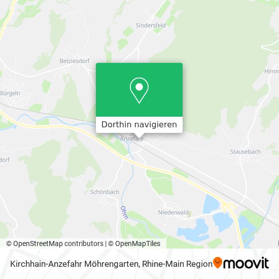 Kirchhain-Anzefahr Möhrengarten Karte
