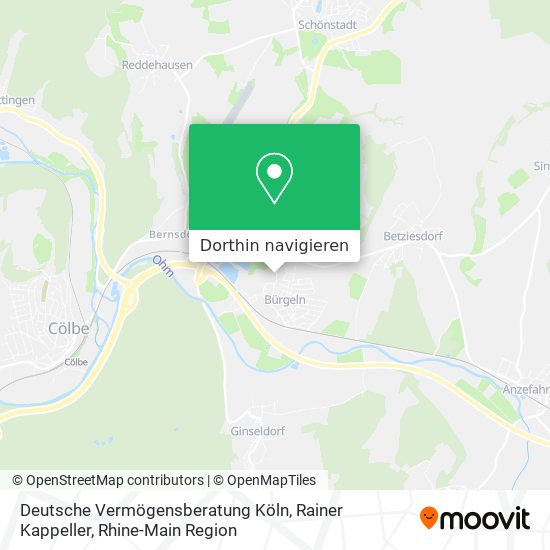 Deutsche Vermögensberatung Köln, Rainer Kappeller Karte