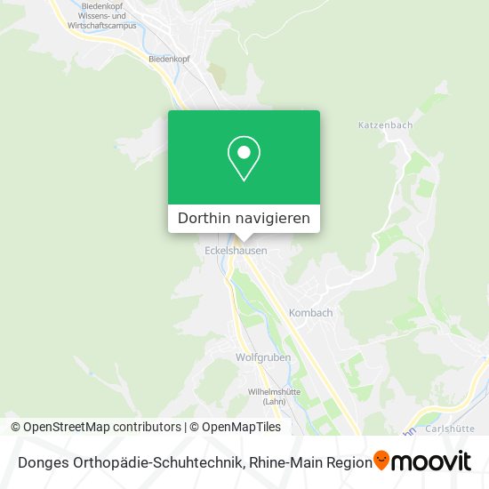 Donges Orthopädie-Schuhtechnik Karte