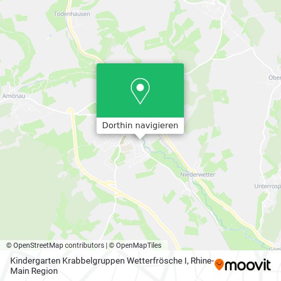Kindergarten Krabbelgruppen Wetterfrösche I Karte