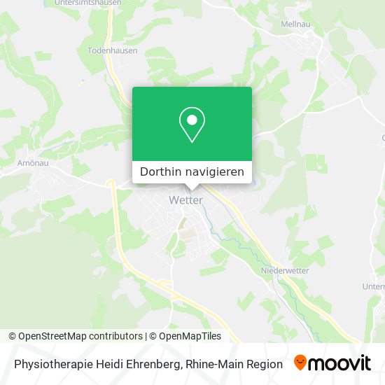 Physiotherapie Heidi Ehrenberg Karte