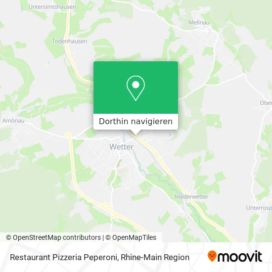 Restaurant Pizzeria Peperoni Karte