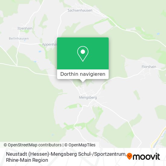 Neustadt (Hessen)-Mengsberg Schul- / Sportzentrum Karte