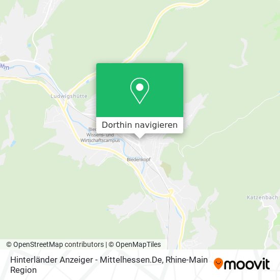 Hinterländer Anzeiger - Mittelhessen.De Karte
